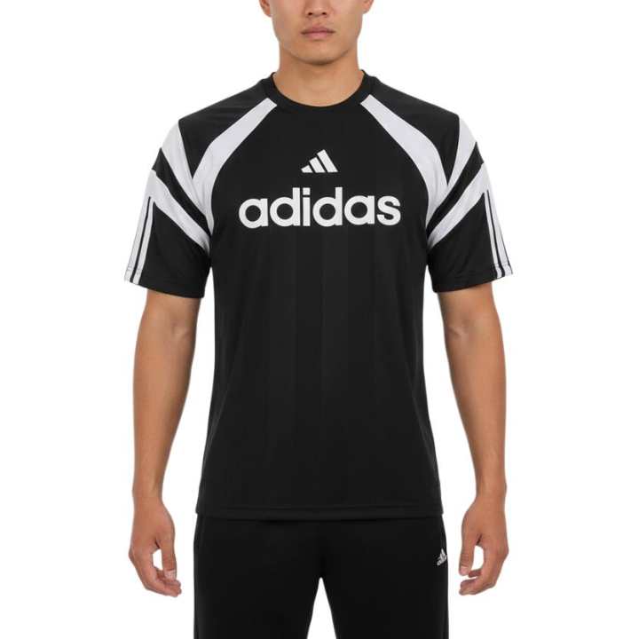 Adidas Adidas T Shirts Men's Black Crew Neck Moderate