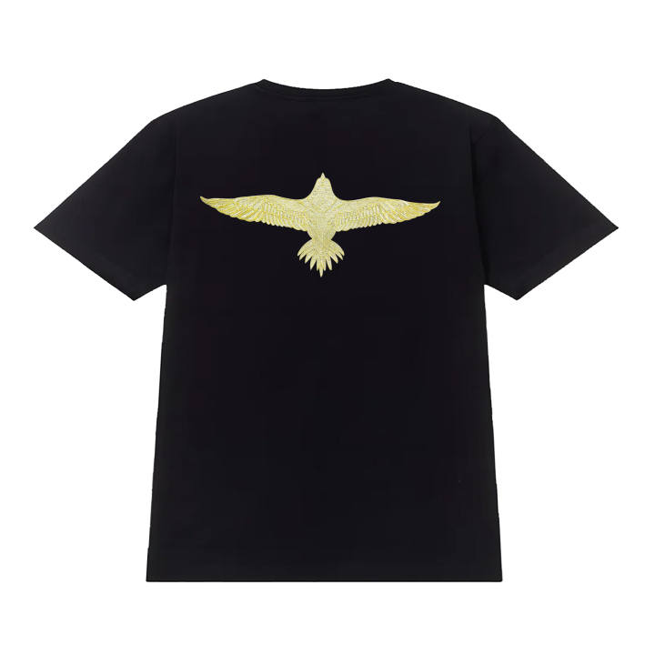Nike Nike Sportswear T Shirts Unisex Black/Gold Crew Neck Moderate Straight Fit
