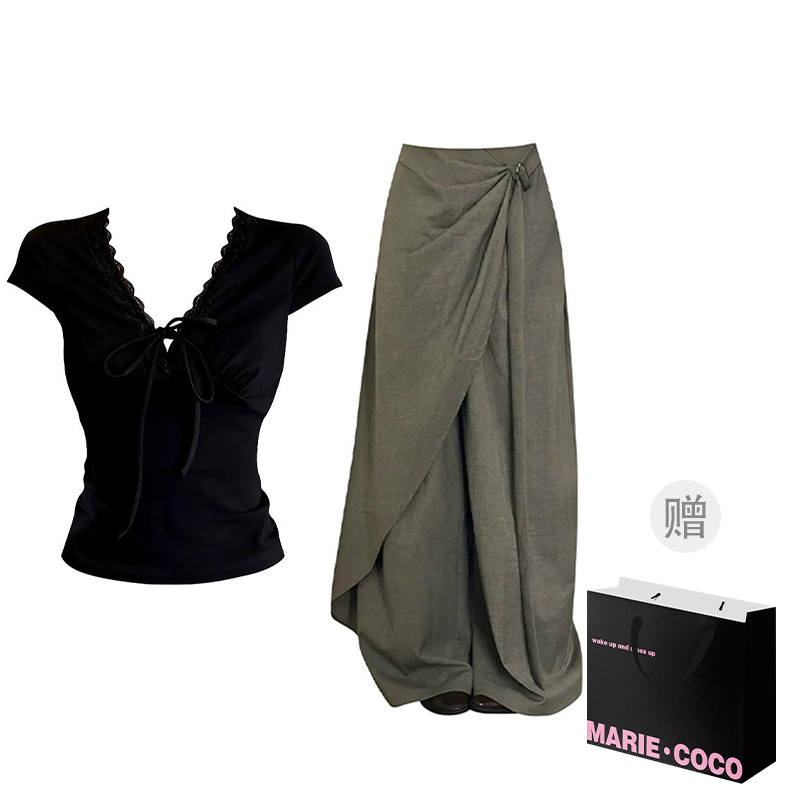 MARIE·COCO Casual Suits Women's V Neck Moderate