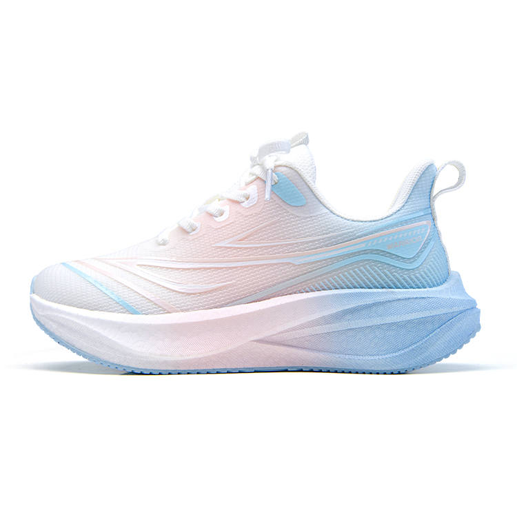 WARRIOR Running Shoes Women's Low Top White Blue Pink
