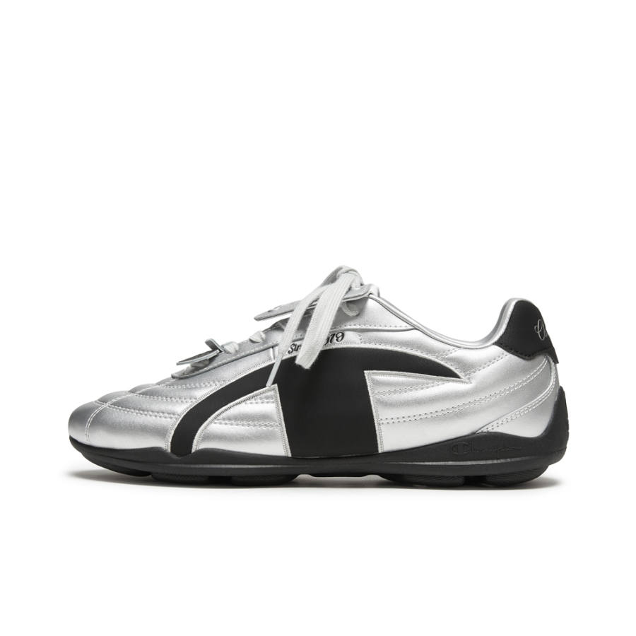 Champion Running Shoes Men's Low Top Silver White/Black