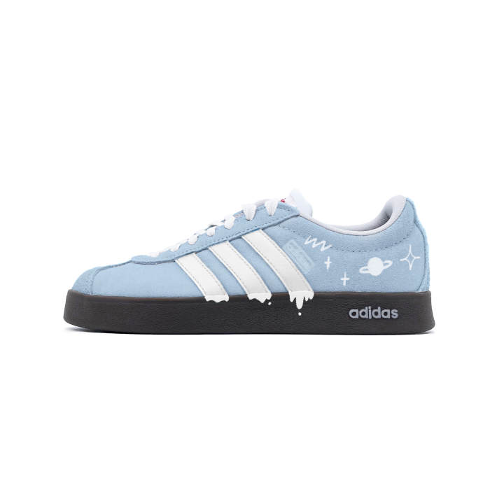 Adidas Adidas Vl Court Classic Wander Space German Army Trainers Unisex Light Blue