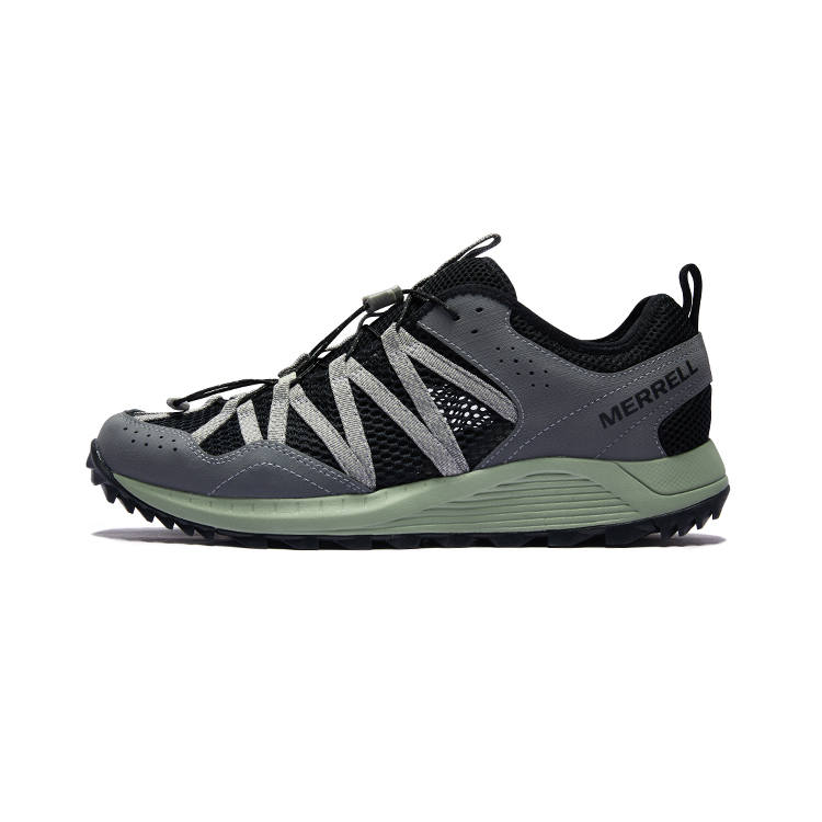 MERRELL Wildwood Aerosport River Trekking Shoes Unisex Gray Black