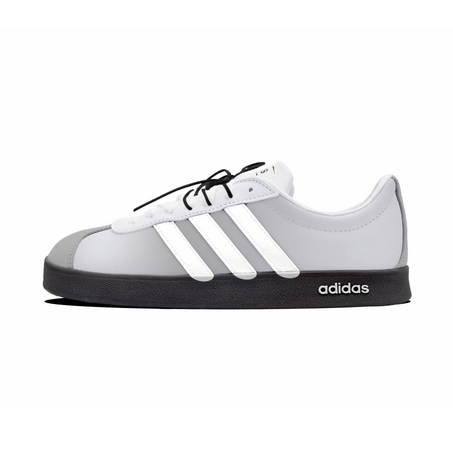 Adidas Adidas Vl Court Classic Skateboard Shoes Unisex Low Top Gray/White