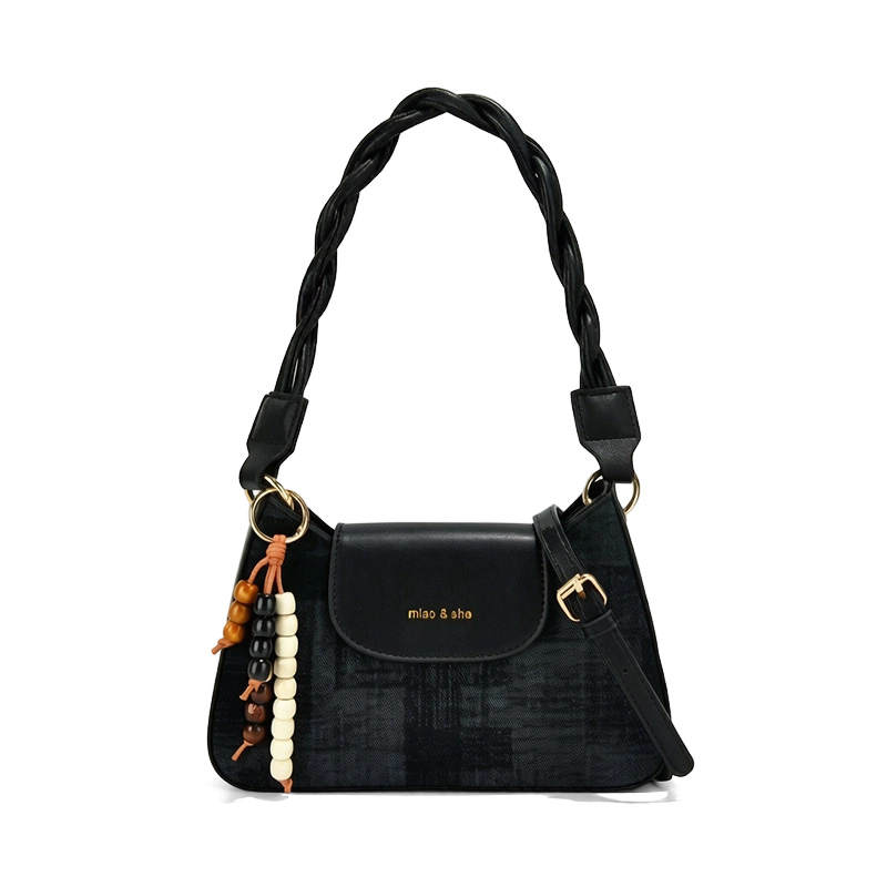 JANE KLAIN Pu Shoulder Bag, Crossbody Bag Small Women's Black/White/Coffee