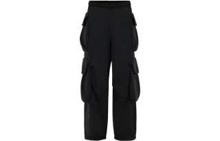 Entire Studios FW23 Uniform Collection, Solid Color Elastic Waistband Multi Pocket Fleece Lined Cargo Pants Unisex