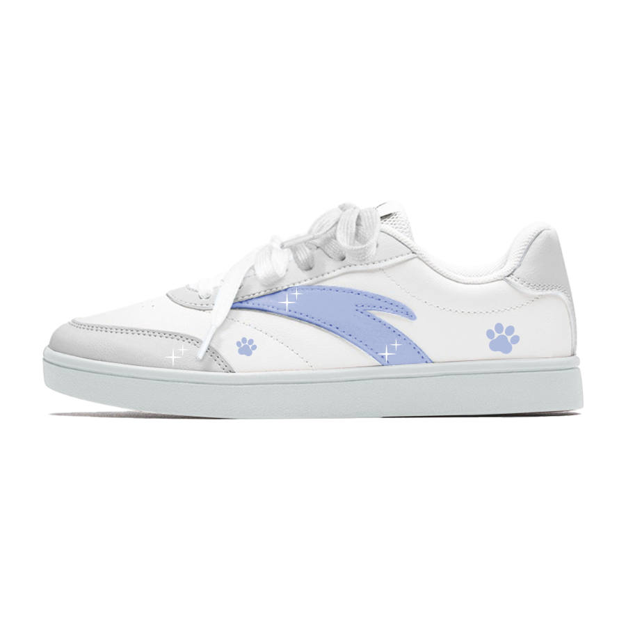 ANTA Active Skateboard Shoes Women's Low Top White Blue Gray