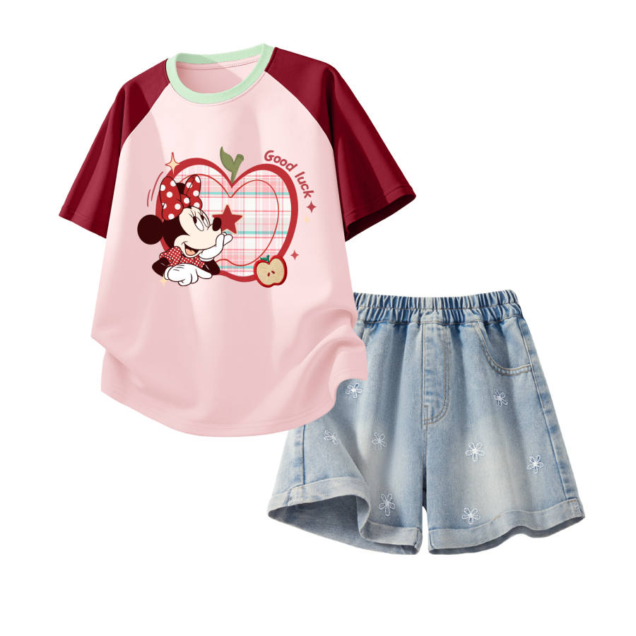 Disney Kids Casual Sportswear Crew Neck Thin Stretch Breathable