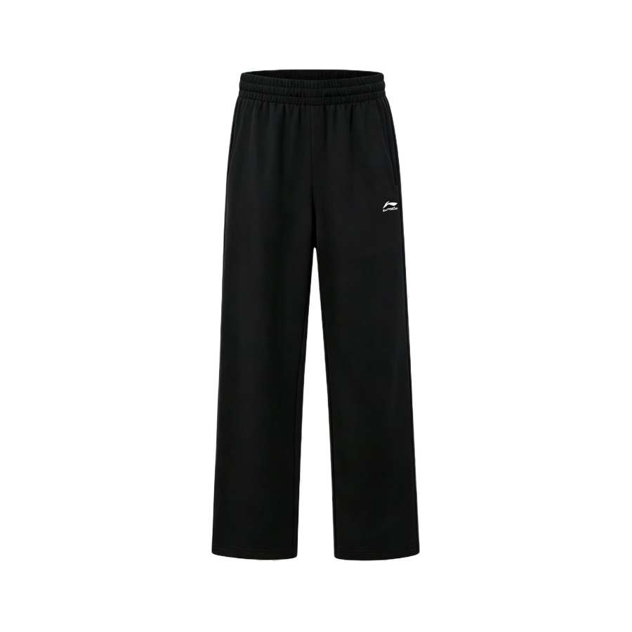 Li-Ning Li Ning Knitted Sweatpants Men's Black Moderate Straight Fit Pants
