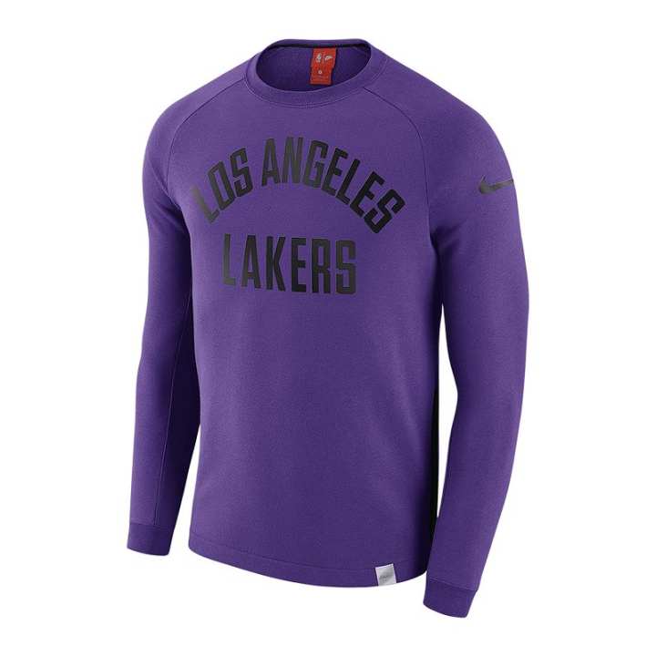 Nike Nike Los Angeles Lakers Sweatshirts Men's Purple Crew Neck Moderate