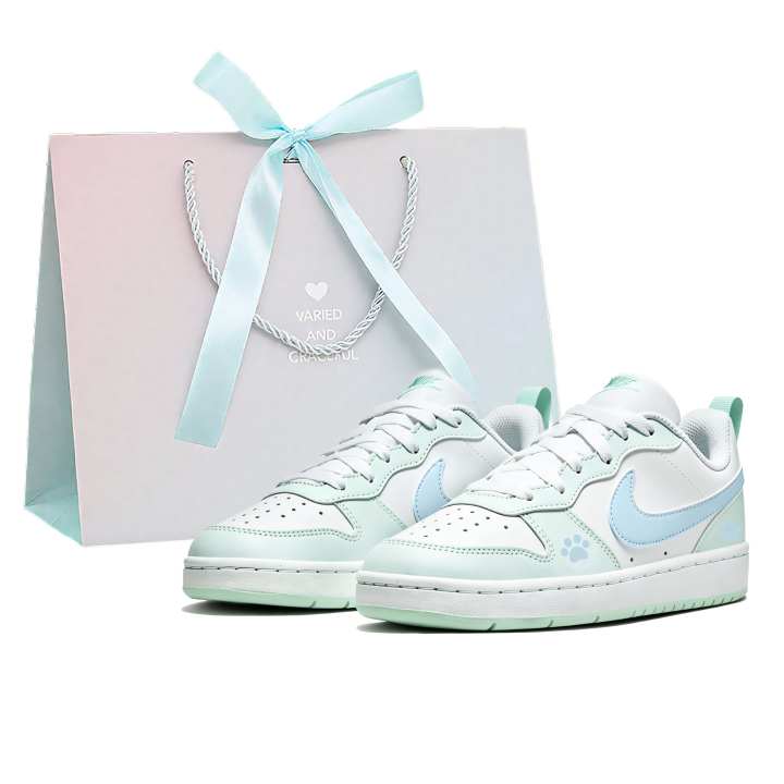 Nike Nike Court Borough Skateboard Shoes Women's Low Top Light Blue