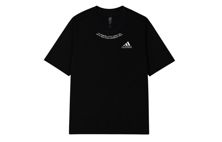 Adidas Adidas MUST HAVES T Shirts Unisex Black Crew Neck Moderate Straight Fit