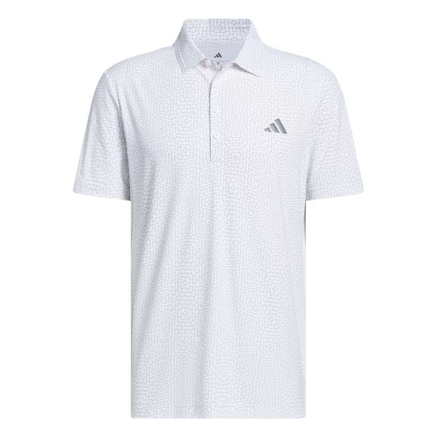 Adidas Adidas Ultimate365 Golf Clothing Men's White/Gray Polo Collar Moderate