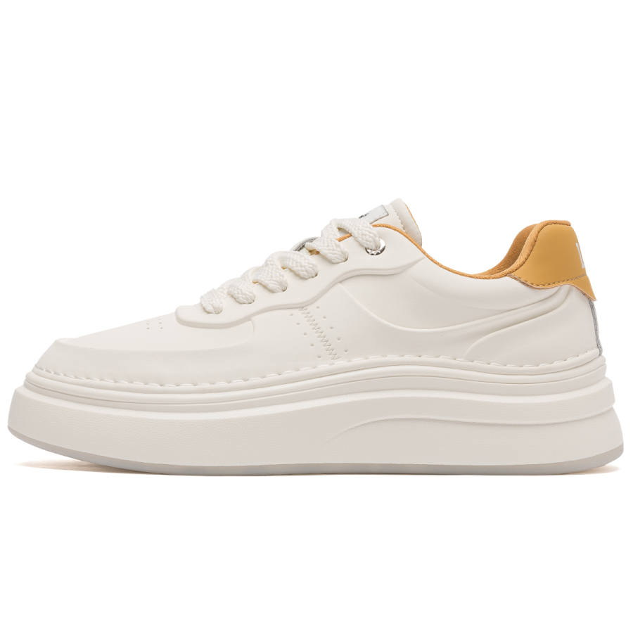 Lee Skateboard Shoes Men's Low Top Mustard Yellow/Tobacco Brown