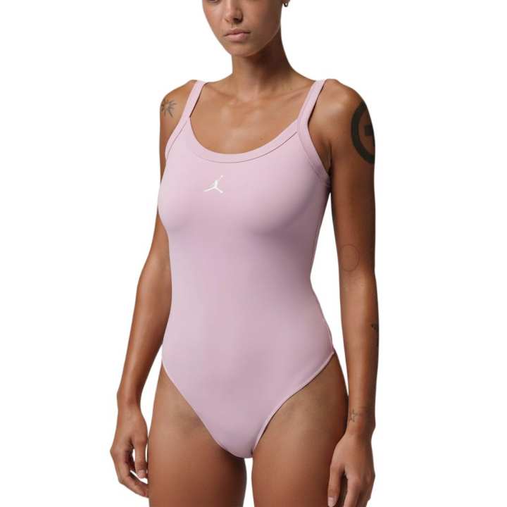 Jordan Jordan Brooklyn Bodysuits Women's Ice Carmine Red/White Crew Neck