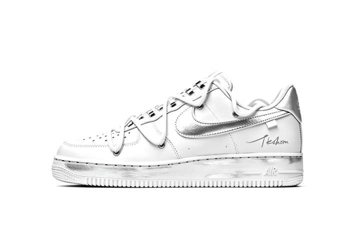 Nike Nike Air Force 1 Skateboard Shoes Unisex Low Top White Silver