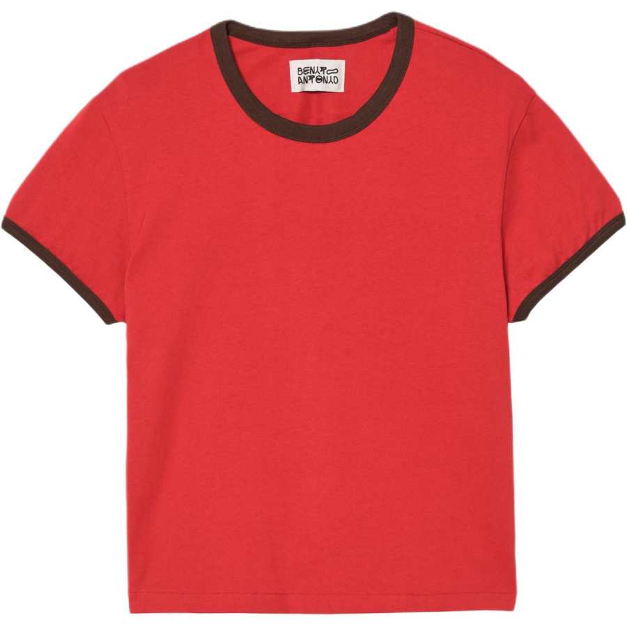 ZARA Bad Bunny T Shirts Unisex Red Crew Neck Moderate Other