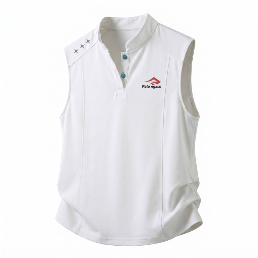 PAL ONGACO Tank Tops Unisex Henry Collar Moderate Straight Fit