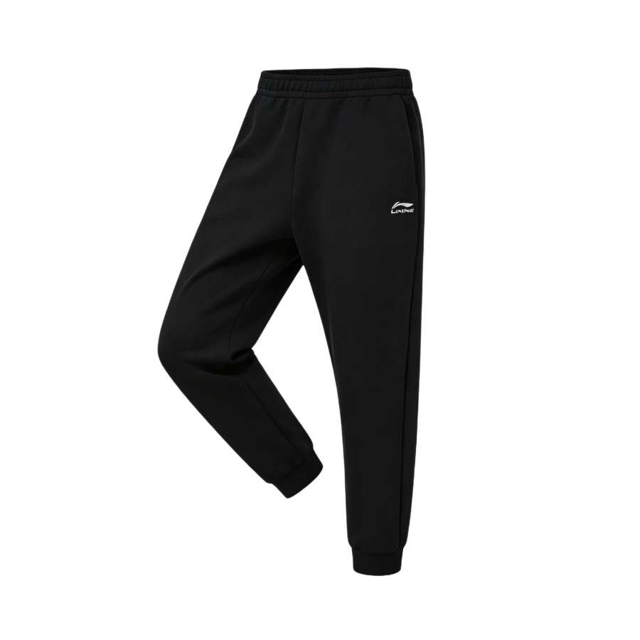 Li-Ning Li Ning Knitted Sweatpants Men's Black Moderate Cuffed Pants