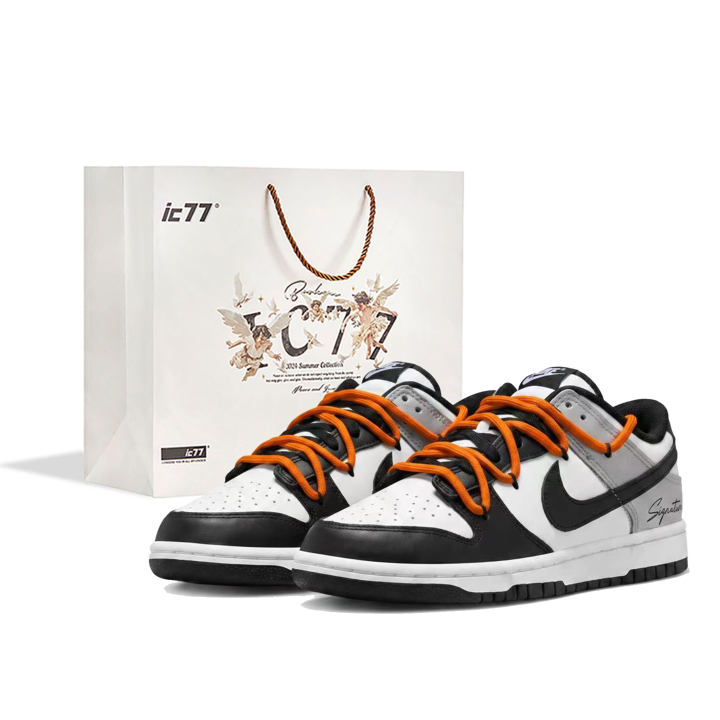 Nike Nike Dunk Skateboard Shoes Unisex Low Top Gray Black