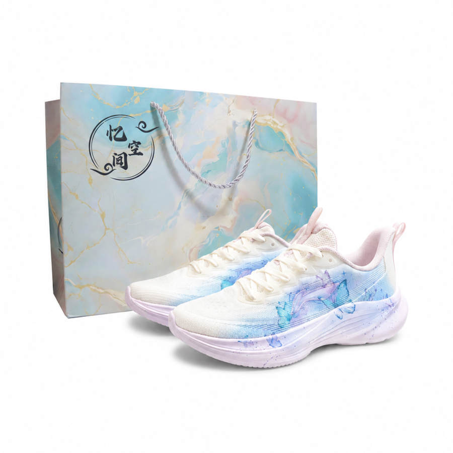 Li-Ning Li Ning Light Breeze Running Shoes Women's Low Top Blue/White