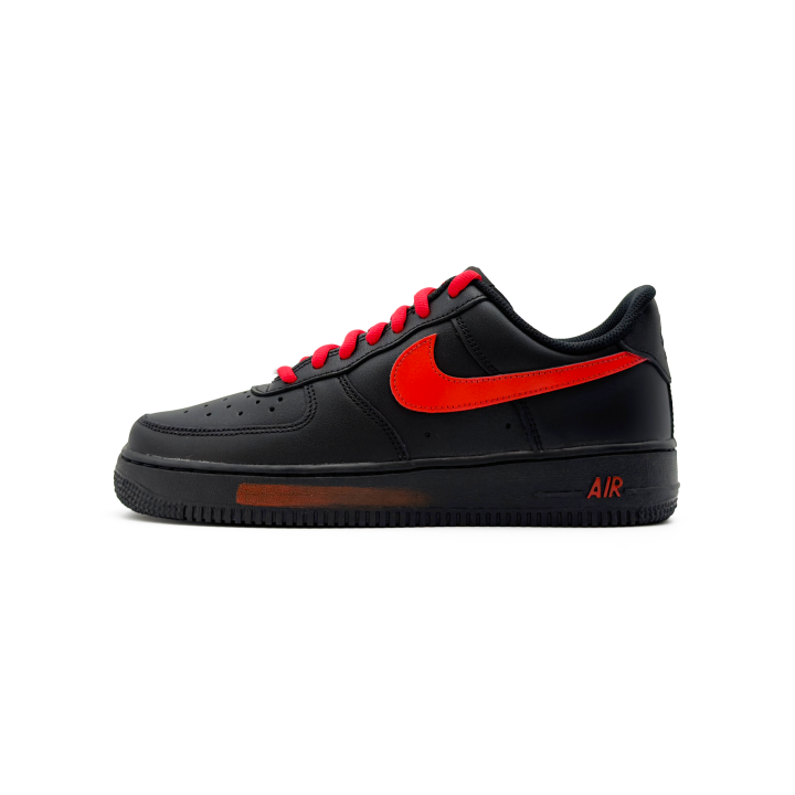 Nike Nike Air Force 1 Abrasion Resistant Balance Low top Skateboard Shoes Unisex Black Red