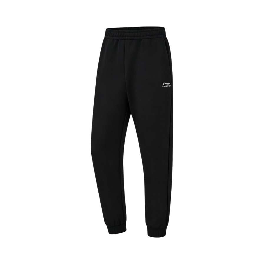 Li-Ning Li Ning Knitted Sweatpants Men's Black Moderate Cuffed Pants
