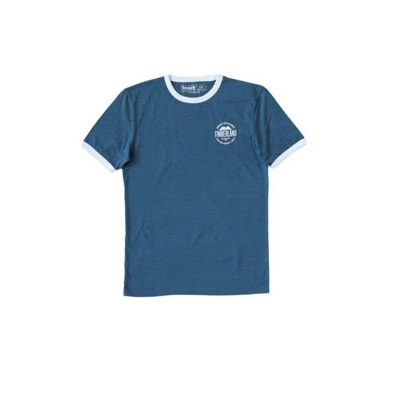 Timberland T Shirts Men's Dark Denim 288 Crew Neck Moderate