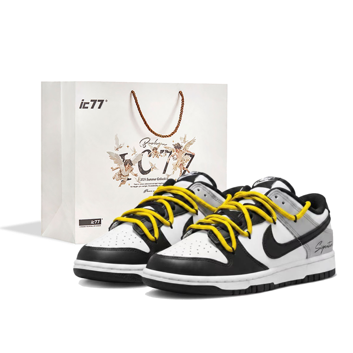 Nike Nike Dunk Skateboard Shoes Unisex Low Top Gray Black