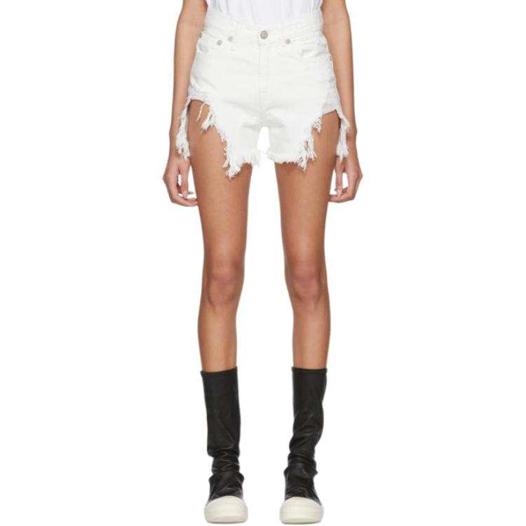 R13 Denim Shorts Women's White Moderate Other