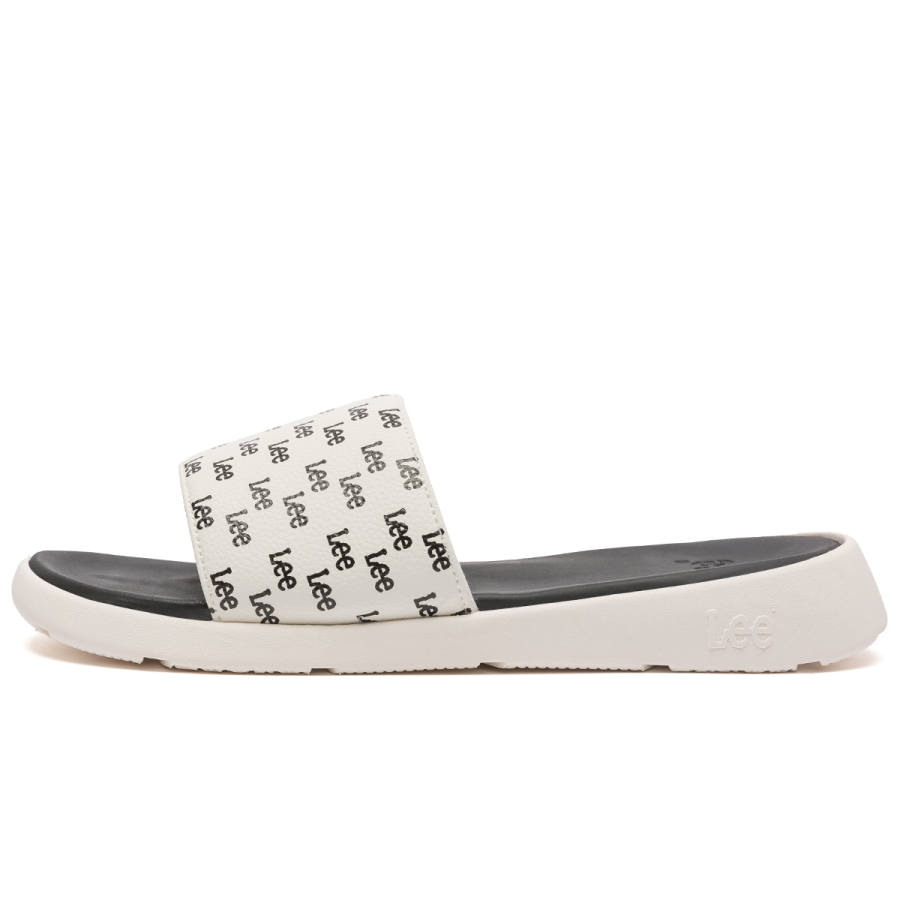 Lee Lee Slide Slippers Men's Black/White/Beige Yellow