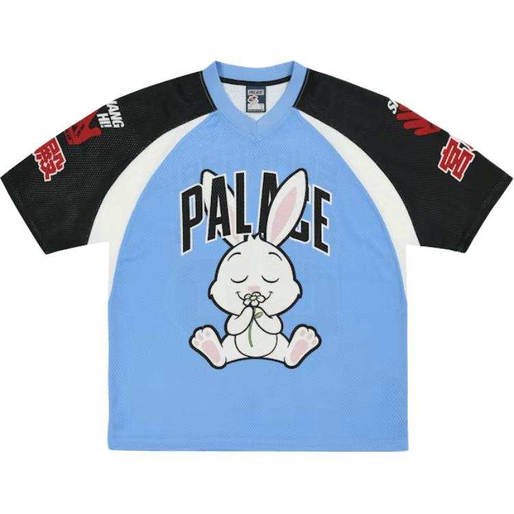 PALACE Shanghai Opening Limited Collection Soccer Jerseys Unisex Blue V Neck Moderate