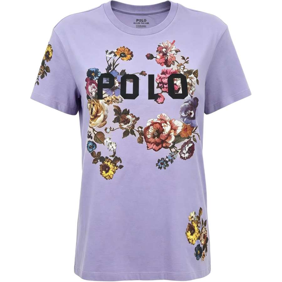 Polo Ralph Lauren T Shirts Women's Purple Crew Neck Moderate