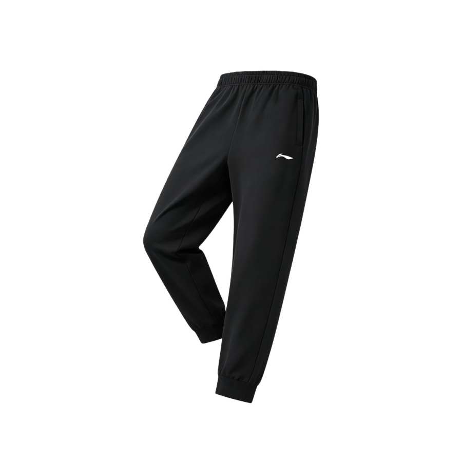 Li-Ning Li Ning Knitted Sweatpants Men's Black Moderate Straight Fit Pants