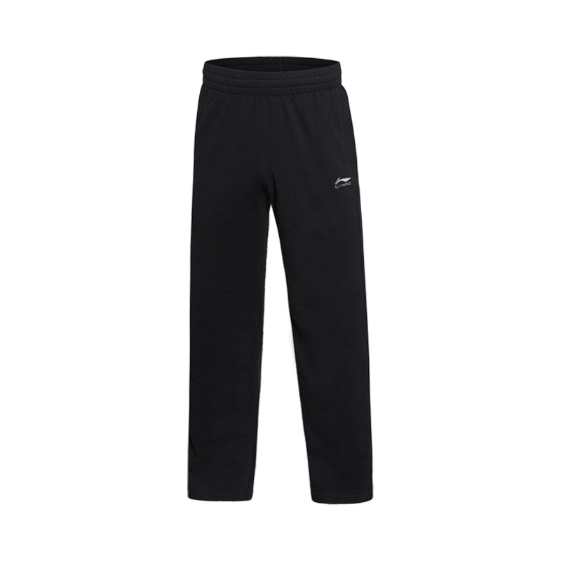 Li-Ning Li Ning Knitted Sweatpants Men's Black Moderate Straight Fit Pants