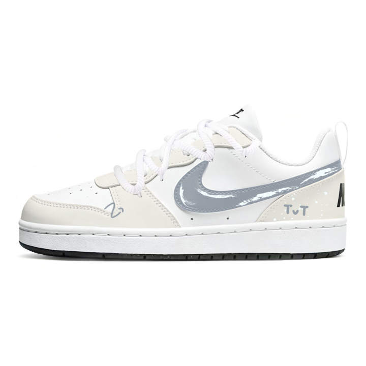 Nike Nike Court Borough 2 Skateboard Shoes Unisex Low Top Gray