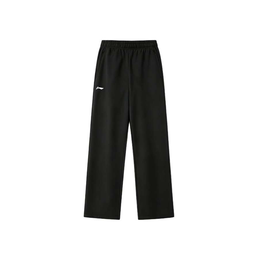 Li-Ning Li Ning Knitted Sweatpants Men's Black Moderate Straight Fit Pants