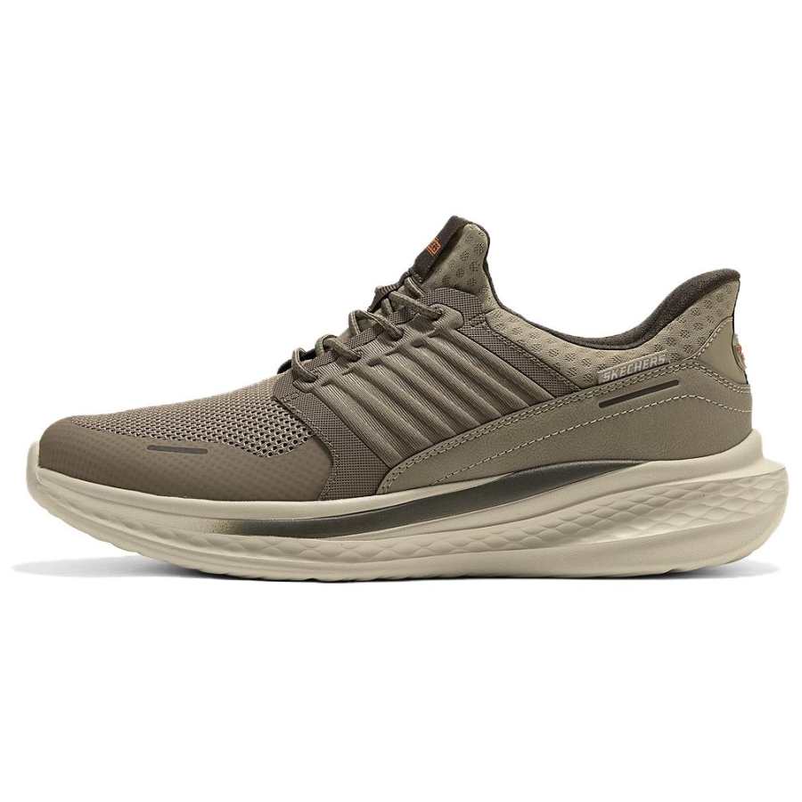Skechers Casual Walking Shoes Men's Dark Taupe Umber