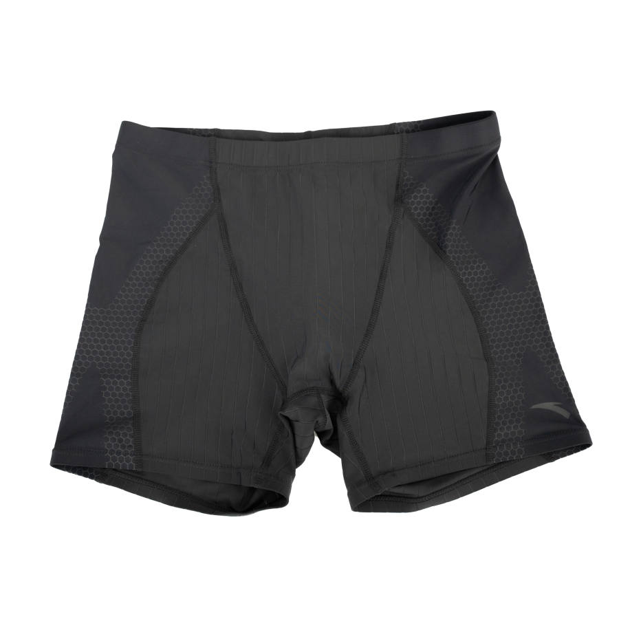 ANTA Beach Shorts Men's Black Thin Straight Fit Pants