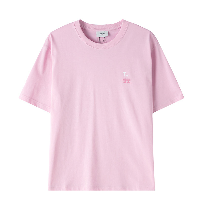 MLB MLB T Shirts Unisex Pink Crew Neck Moderate