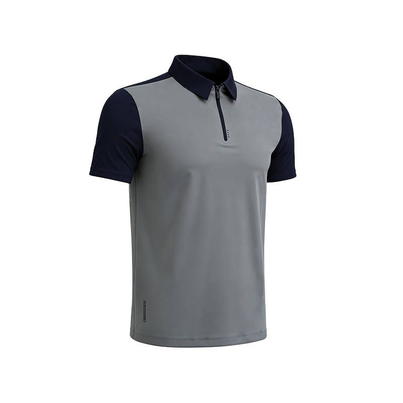 ANTA Polo Shirts Men's Ancient Kiln Gray/Cool Black Thin