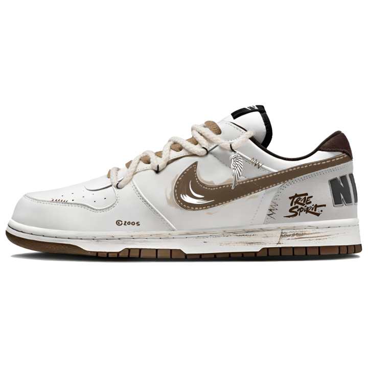 Nike Nike Big Skateboard Shoes Men's Low Top Brown