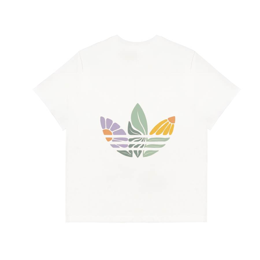 Adidas Adidas MUST HAVES T Shirts Unisex Ecru Crew Neck Moderate Straight Fit