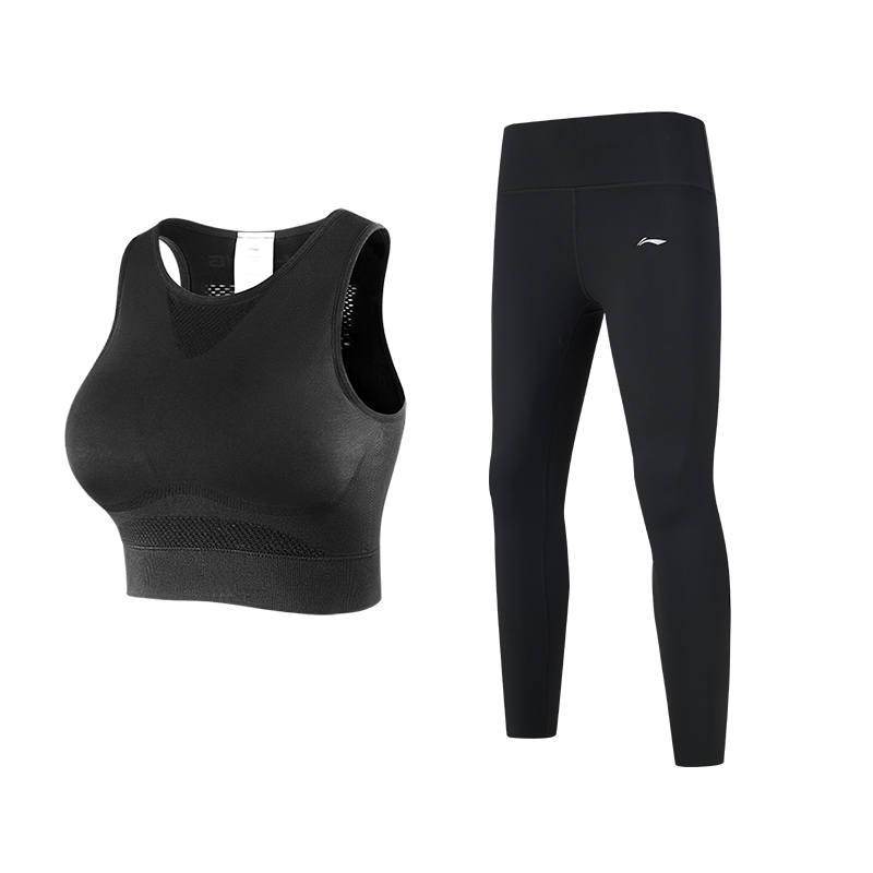 Li-Ning Li Ning Fitness Sets Women's Crew Neck Moderate