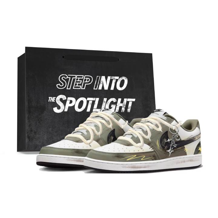 Nike Nike Court Vision Skateboard Shoes Unisex Low Top Yellow/Brown/Black