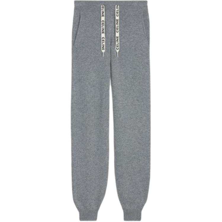CELINE FW22 Knitted Sweatpants Women's Gray