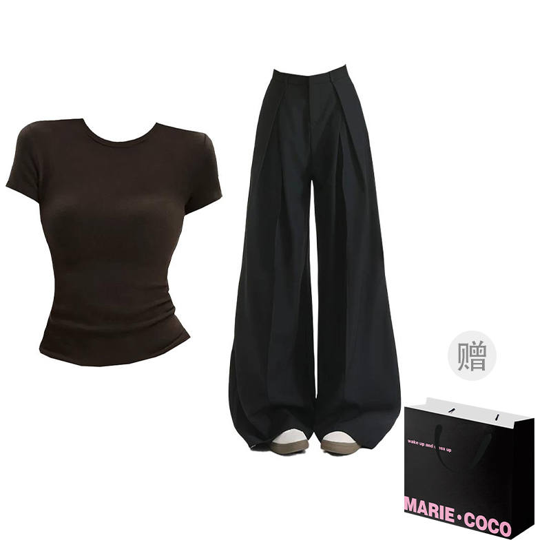 MARIE·COCO Casual Suits Women's Crew Neck Moderate