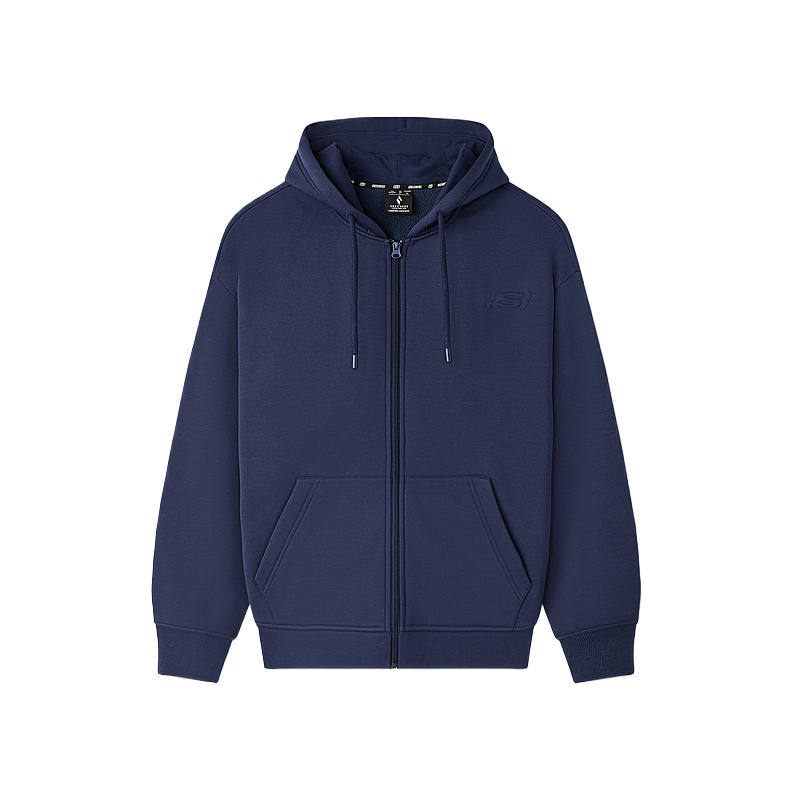 Skechers Sweatshirts Men's Marine Blue 00DU Hooded Non Detachable Moderate