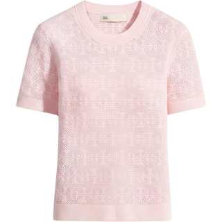 TORY BURCH T Shirts Women's Light Pink Crew Neck Moderate