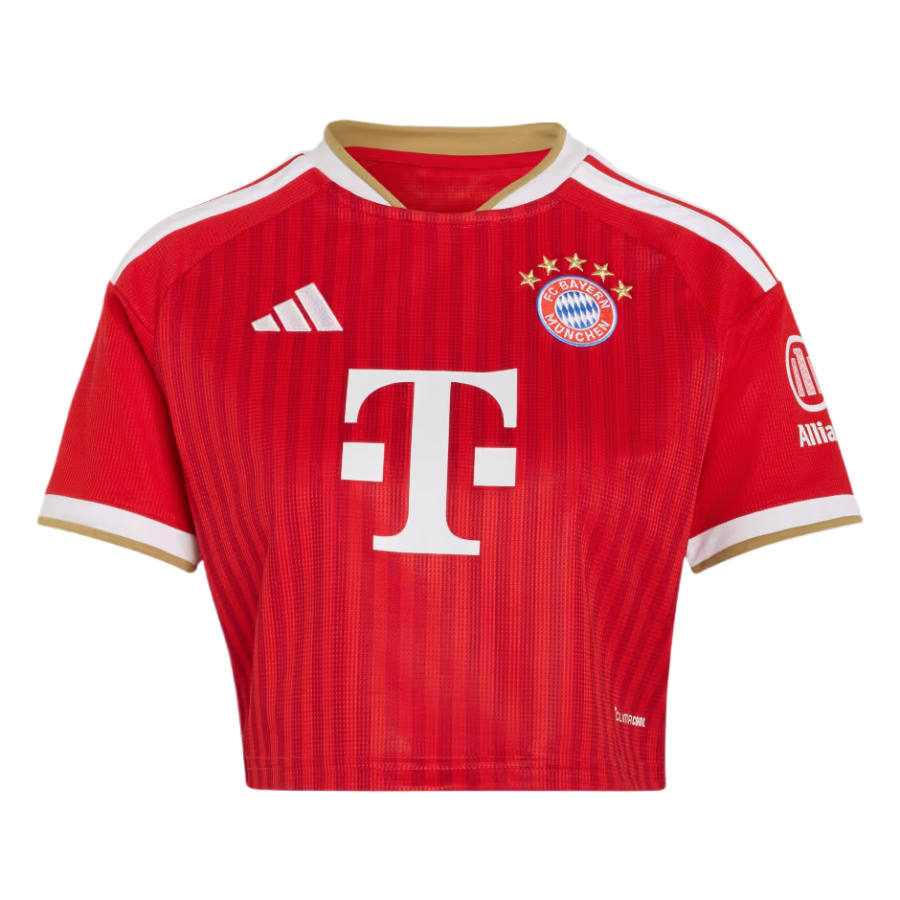 Adidas Adidas Bayern Munich Black Soccer Jerseys Women's Better Scarlet/White Crew Neck Moderate
